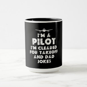 Ich bin Pilot Funny Vater Jokes Tasse