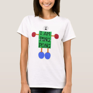 Ich bin Ping Pong Cartoon T-Shirt