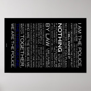 Ich bin Polizeiposter Poster