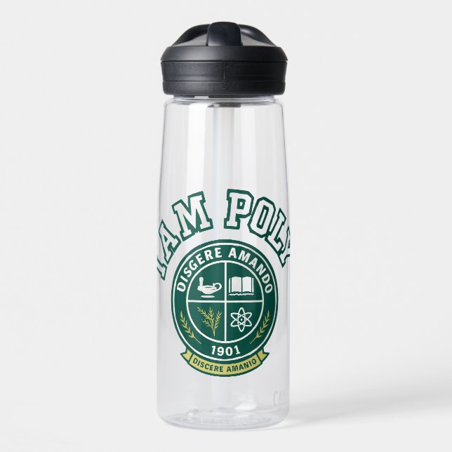 Ich bin POLY 750ml Camelbak Wasserflasche Trinkflasche (Vorne)