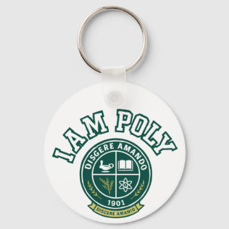 Ich bin POLY Klassischer Schlüsselanhänger