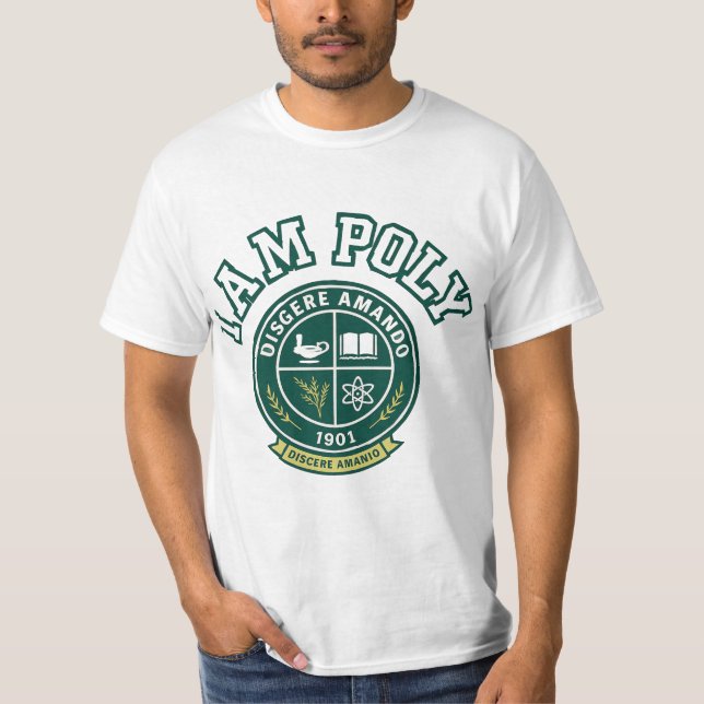 Ich bin POLY T-Shirt (Vorderseite)