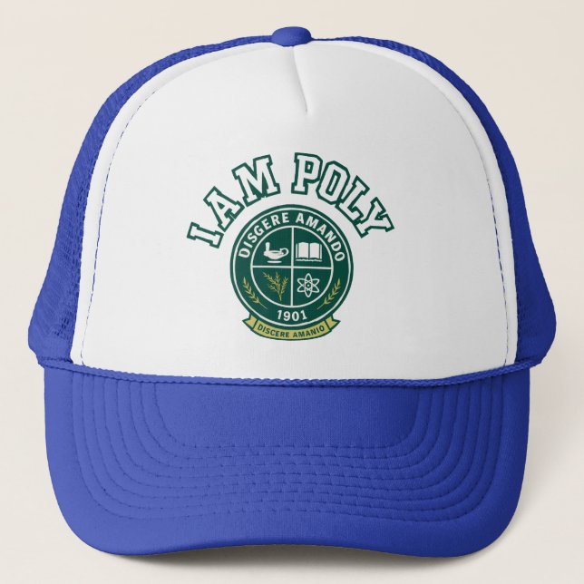 Ich bin POLY Trucker Hut Truckerkappe (Vorderseite)