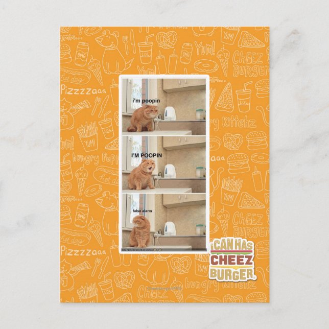 Ich bin Poopin! Postkarte (Vorderseite)