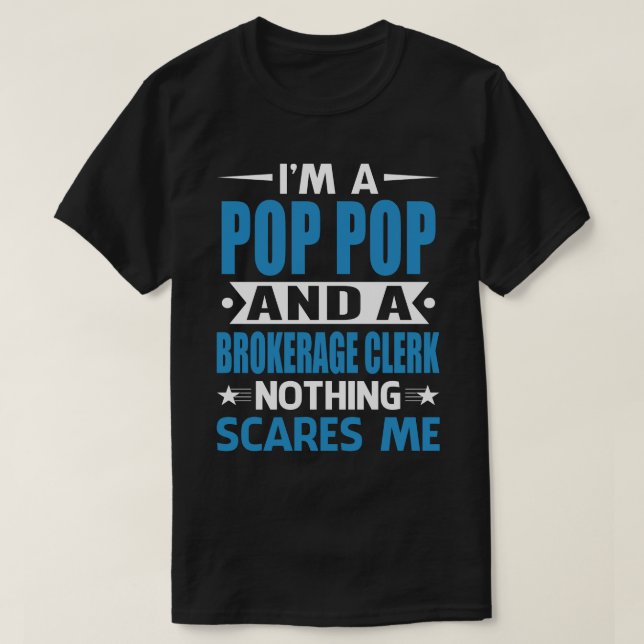 Ich bin POP POP und Maklerangestellter, keine Sorg T-Shirt (Design vorne)