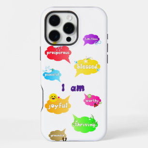 Ich bin positive Affirmationen Worte Selbstliebe iPhone 16 Pro Max Hülle