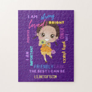 Ich BIN - Positive Black Brown Girl Affirmations Puzzle