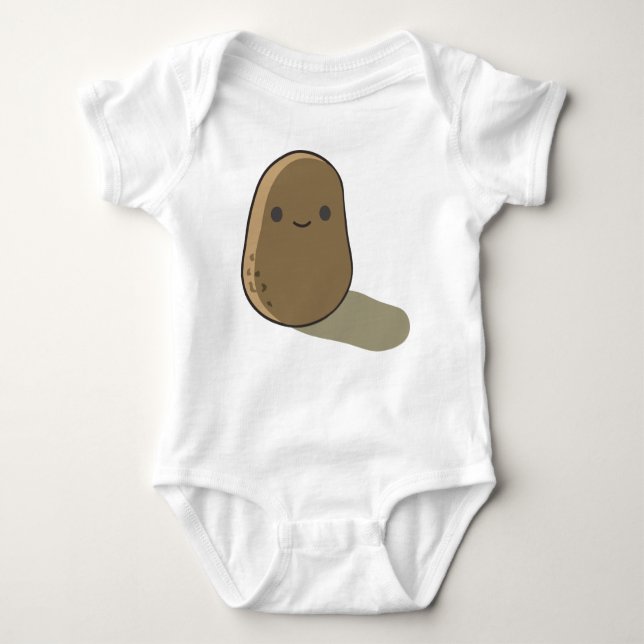 Ich bin Potato Baby Bodysuit Baby Strampler (Vorderseite)