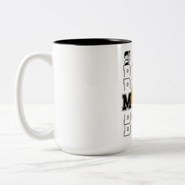 "Ich bin Power" Blitzte Tasse (Links)