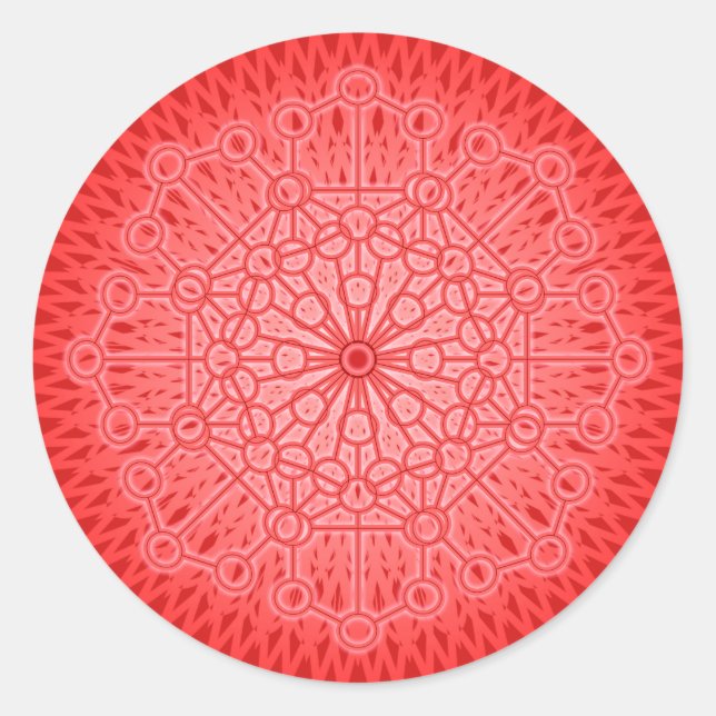 Ich BIN POWER: Muladhara - The Root Chakra Runder Aufkleber (Vorderseite)
