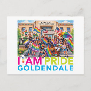 ICH BIN Pride Community  Feiertagspostkarte
