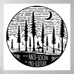 Ich bin Pro-Einsamkeit Poster