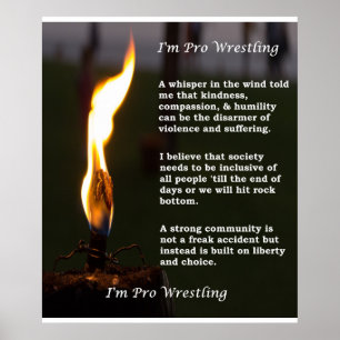 Ich bin Pro Wrestling Poster