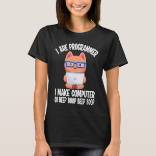 Ich bin Programmierer Cat Engineer Coder Software- T-Shirt