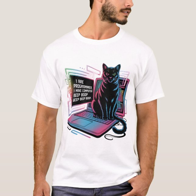 Ich bin Programmierer, ich lasse Computer BEEP BOO T-Shirt (Vorderseite)