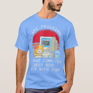 Ich bin Programmierer Katze Niedlich Piep Piep Ret T-Shirt