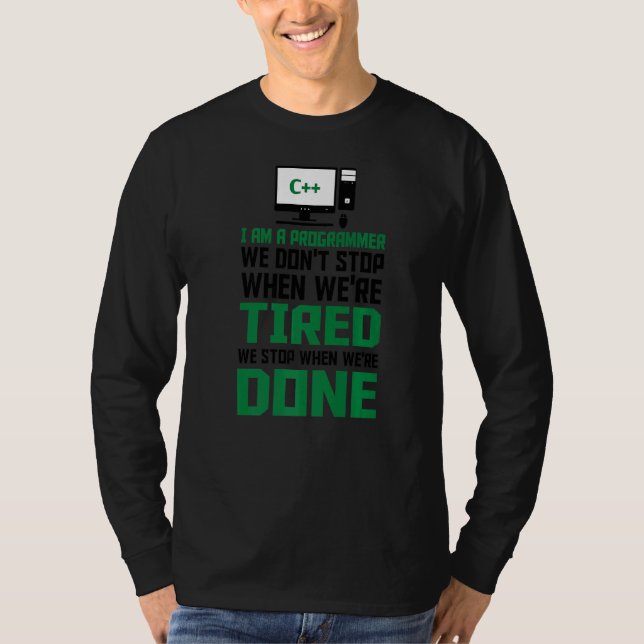 Ich bin Programmierer und schreibe Code Computer S T-Shirt (Vorderseite)