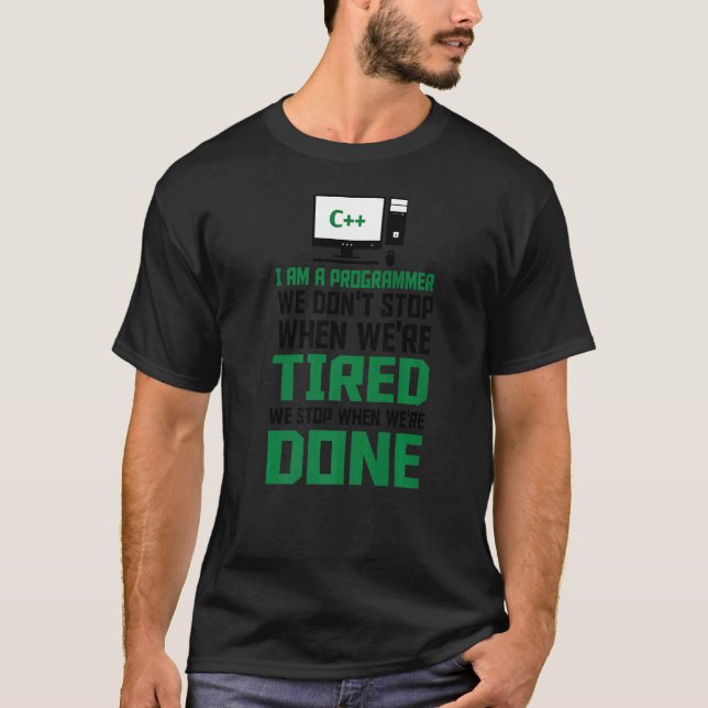 Ich bin Programmierer und schreibe Code Computer S T-Shirt (Vorderseite)