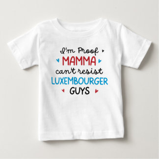 Ich bin Proof Mama kann den luxemburgischen Typ ni Baby T-shirt