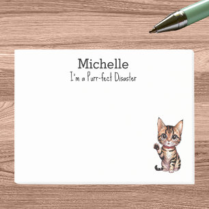 Ich bin purer Desaster, Cat-Mama, lustig Personali Post-it Klebezettel