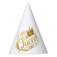 Ich bin Queen Golden Crown Floral Design