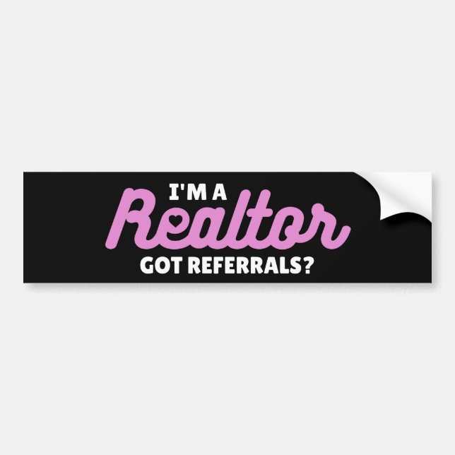 Ich bin Realtor? Autoaufkleber (Vorne)