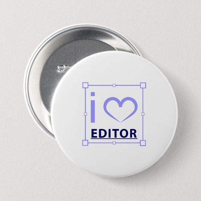 Ich bin Redakteurin Button (Vorne & Hinten)