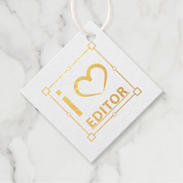 Ich bin Redakteurin Geschenkanhänger (Vorderseite)