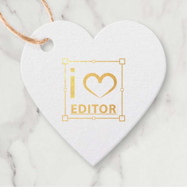 Ich bin Redakteurin Geschenkanhänger (Vorderseite)