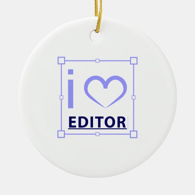 Ich bin Redakteurin Keramik Ornament (Vorne)