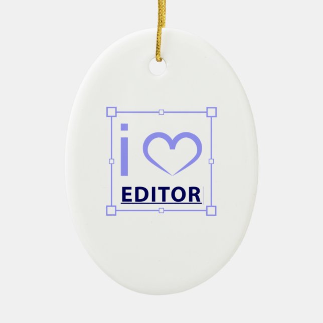 Ich bin Redakteurin Keramik Ornament (Vorne)