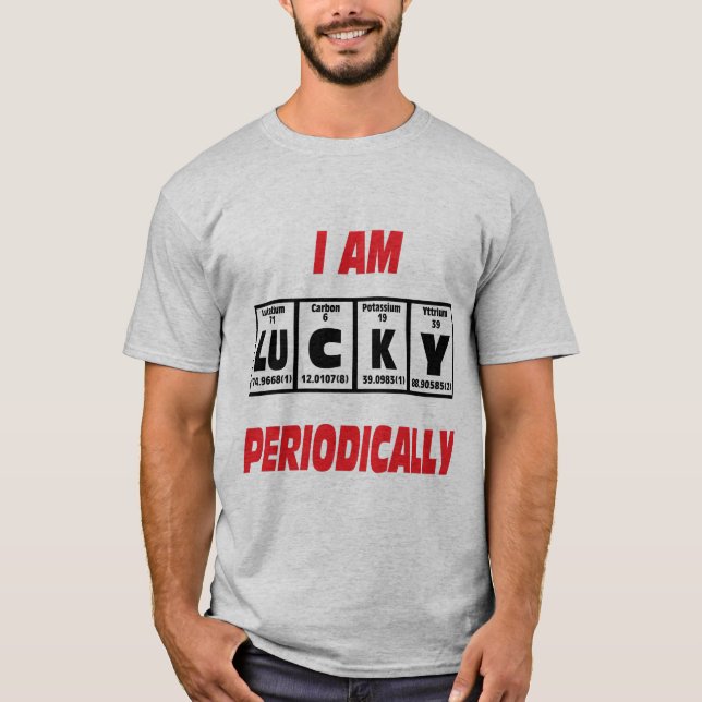 Ich bin regelmäßig glücklich T-Shirt (Vorderseite)