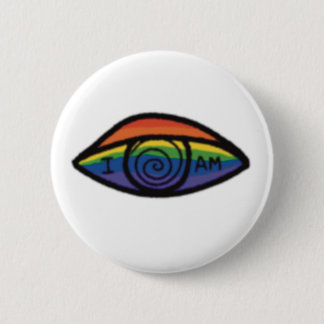 ICH BIN Regenbogen-Stolz Button