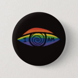 ICH BIN Regenbogen-Stolz Button