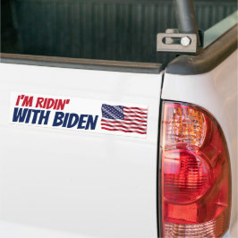 Ich bin Ridin bei den Wahlen der Biden-Demokraten  Autoaufkleber