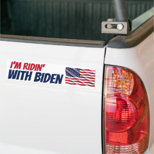 Ich bin Ridin bei den Wahlen der Biden-Demokraten Autoaufkleber