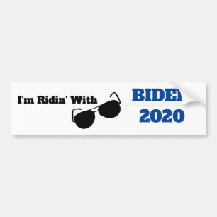 Ich bin Ridin' mit Biden 2020 Autoaufkleber