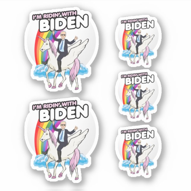 Ich bin Ridin mit Biden Aufkleber (Vorderseite)