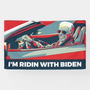 ICH BIN RIDIN MIT BIDEN BANNER