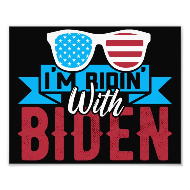 Ich bin Ridin mit Biden Fotodruck (Vorne)
