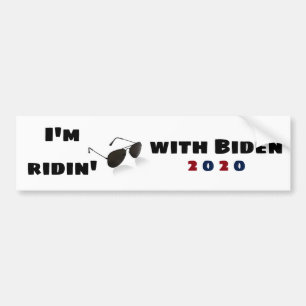 Ich bin Ridin' mit Biden im Jahr 2020 Autoaufkleber