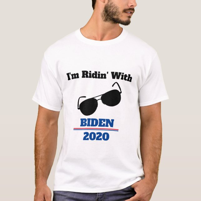 Ich bin Ridin' mit Biden im Jahr 2020 T-Shirt (Vorderseite)