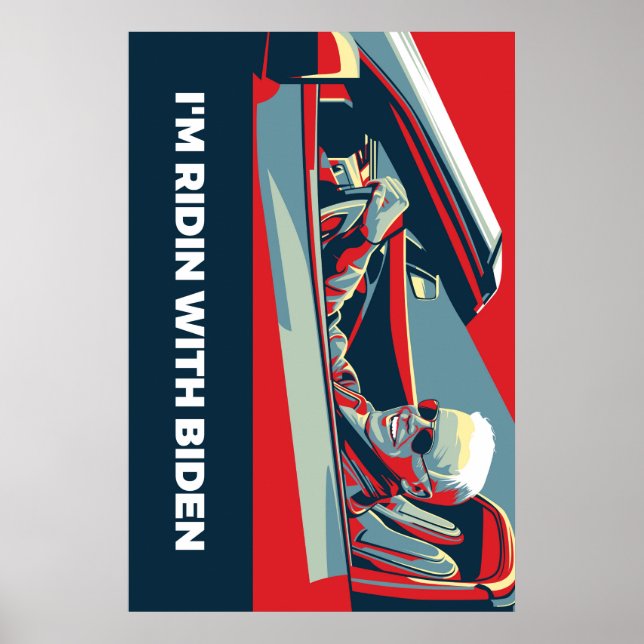 ICH BIN RIDIN MIT BIDEN POSTER (Vorne)
