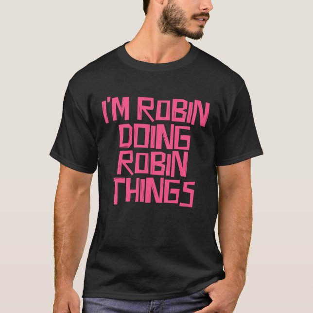 Ich bin Robin und mache Robin Sachen Pullover Hood (Vorderseite)
