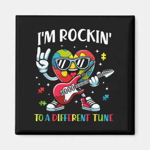 Ich bin Rockin' zu einem anderen Tune-Herz-Autismu Magnet