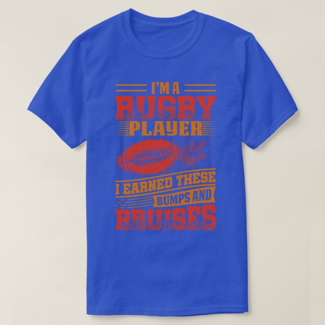 Ich bin Rugby-Spieler T-Shirt (Design vorne)