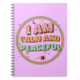 Ich bin ruhig und Friedlich Notizblock