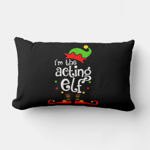 Ich bin Schauspiel Elf Xmas Familienfreund Weihnac Lendenkissen