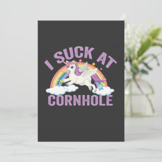 Ich bin schlecht im Cornhole Verlierer Lustiges ma Einladung
