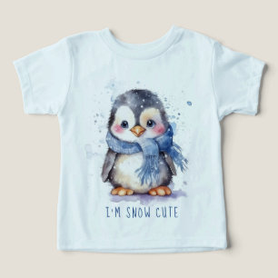 Ich bin Schnee Niedlich Watercolor Winterurlaub Pi